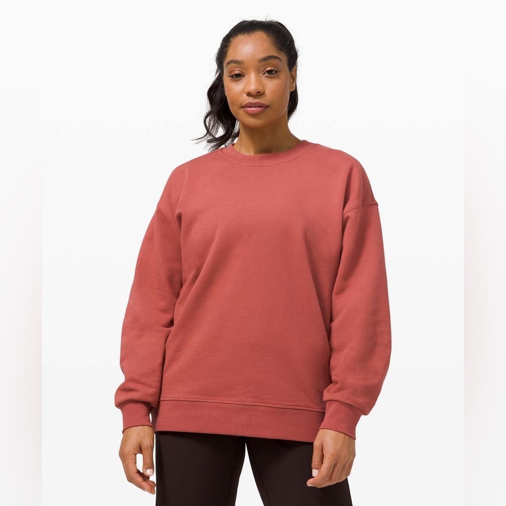 Lululemon Perfectly Oversized Crew Soft Cranberry